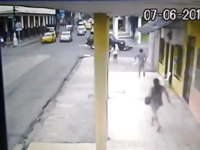 Motorcycle accident is hit by car