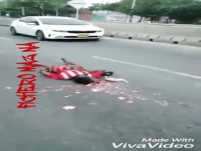 Man with brain watered