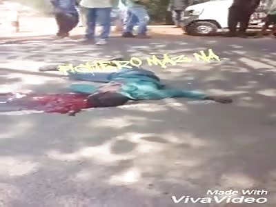 Two motorcyclists crushed by truck