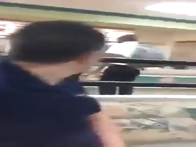 Man gets beaten up at burger king must watch!!!!