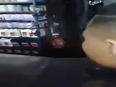 Thief brutally beaten