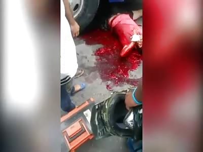 Motorcycle rider dies run over