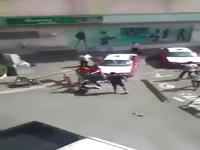 Robber get beaten up