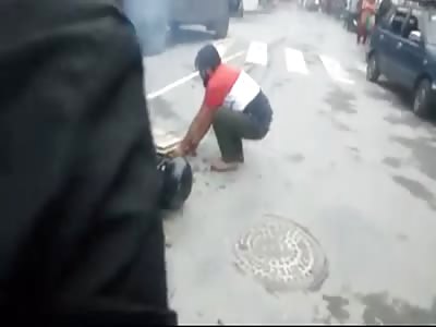 Man electrocuted another angle