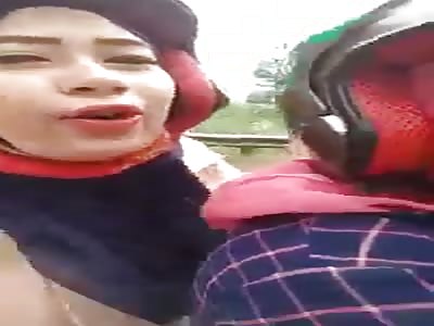 Accident for taking a selfie