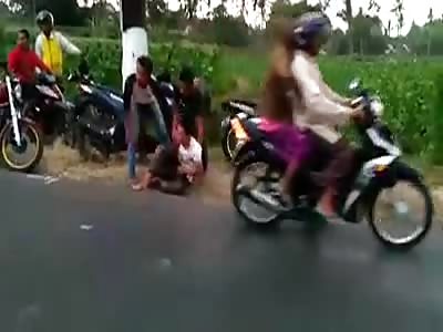 Family cry for the death of mom and son (another angle)