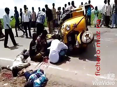 Many dead on the road