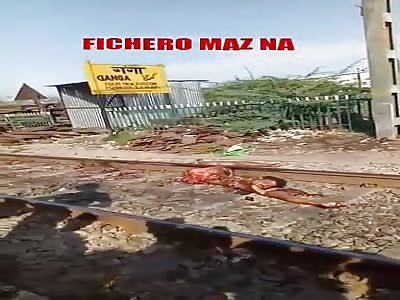 Man made pile of ground beef