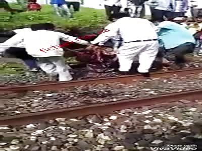 He dies in a train accident and is raising waste