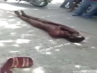 WITHOUT CLOTHING: man is found robbing and leaving him without clothes in sight of people