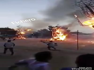 FUNNY ACCIDENT :  celebrateded the Crushing Man festival