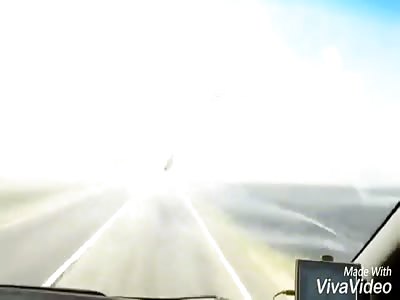 ACCIDENT: Grassland fire causes visibility loss and collision between several cars