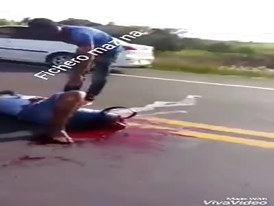 ACCIDENT: man suffers from his foot