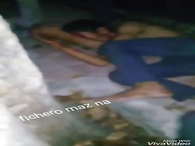 thief captured and beaten