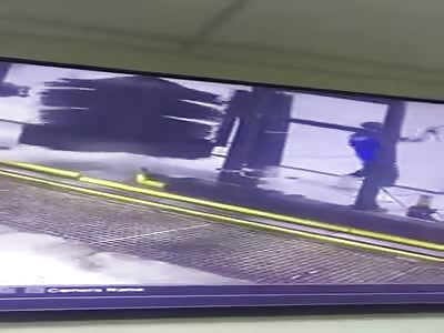 WORK ACCIDENT: Bad Day at Work. tangled in car wash