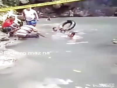 ACCIDENT: young body without life is taken out of the river