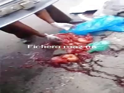 a corpse turned into an hour of art and destruction