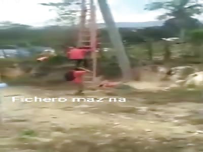 MAN DIES ELECTROCUTED