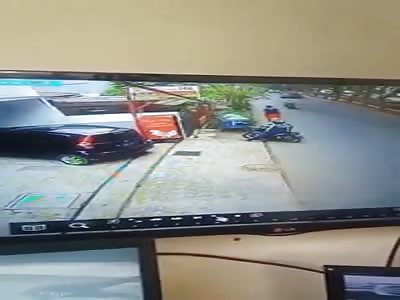 ACCIDENT RECORDED IN CCTV