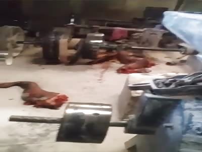 MAN IN PIECES DIES IN ACCIDENT (other angle)