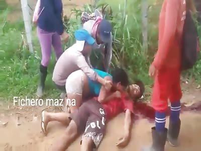 WOMAN CRIES FOR HER DEAD MAN