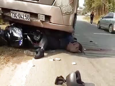 MAN CRUSHED BY TRUCK