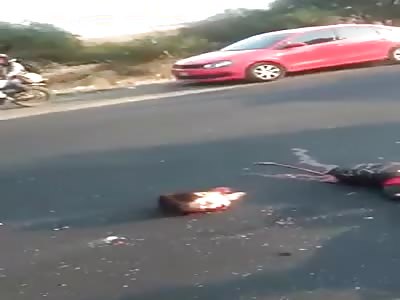 Woman dismembered after accident .