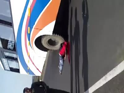 SCHOOLKID CRUSHED BY BUS