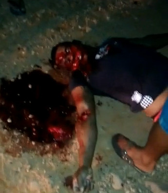 MAN AGONIZES ON THE FLOOR