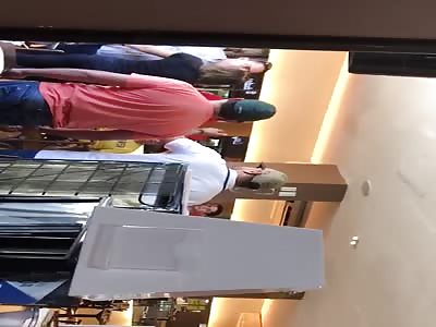 MEN FIGHTING AT THE RESTAURANT