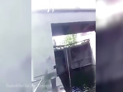 MAN PLAYS WITH HIS LIFE