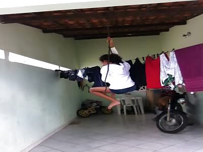 STUPID GIRL TRIES TO COMMIT SUICIDE