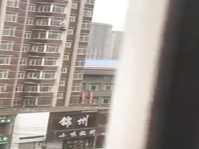 (New) Depressive Woman Commits Suicide Jumping From Her Apartment Building 