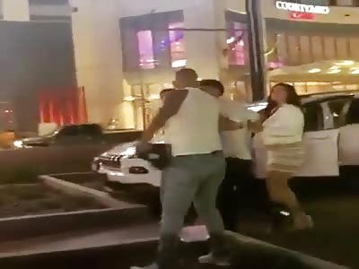 MEN IN STREET FIGHT