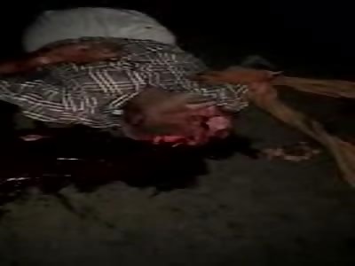 MAN WITH DESTROYED HEAD