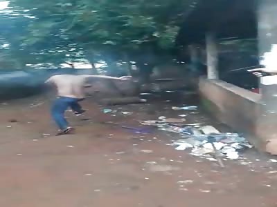 Scared Man Tries to Flee but is Chased and Killed by Drug dealers 