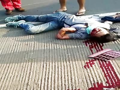 ACCIDENT OF MOTORCYCLIST