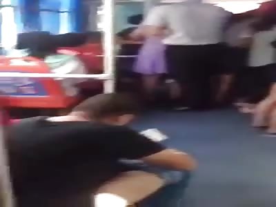 MAN DOES HIS NEEDS WITHIN BUS