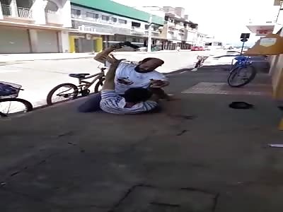 Jiu-Jitsu Fighter Takes Down Thief