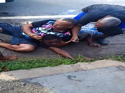 POLICE APPLIES PUNISHMENT TO LADRON