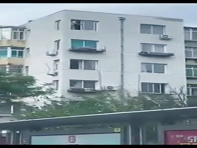 Man Jumps from Sixth Floor Window 