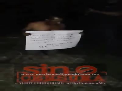 Executed with Rifle Shot to Head by Cartel del Golfo