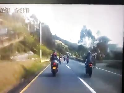 ACCIDENT OF MOTORCYCLIST