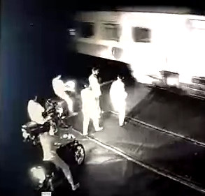 Idiot Accidentally Accelerates Into a Train