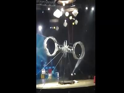 ACCIDENT: MAN FALLS DOING HIS ACT