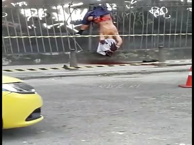 Sickening Suicide Impalement