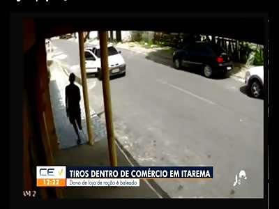 MEN SHOOT IN THE SHOP