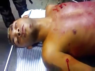 MAN WITH KNIFE WOUNDS