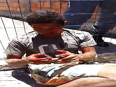 THIEF RECEIVING PUNISHMENT