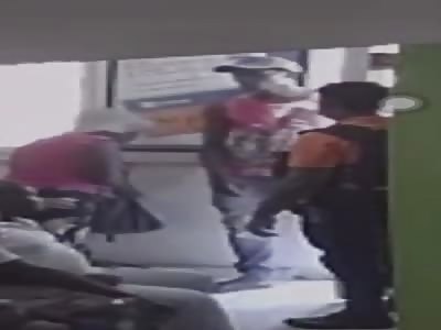 police beaten in robbery